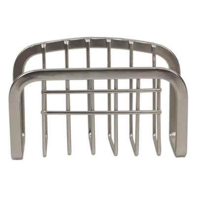 4 of 10:Porte-éponge Home Basics avec ventouses, nickel satiné 