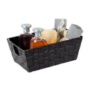 2 of 4:Simplify Small Woven Storage Shelf Bin in Black 