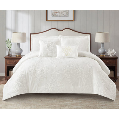 5 of 6:Berlin Palace 5 Piece Damask Design Comforter Set 