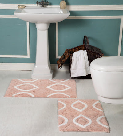 2 of 6:Ensemble de 2 tapis de bain antidérapants Premius Diamond, 43 x 61 cm, 50 x 81 cm 