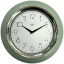 1 of 2:PREMIUS Two-Tone Round Layered Analog Wall Clock, Green, 10 Inches 