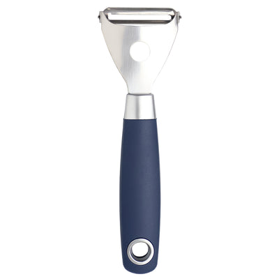 1 of 4:Home Basics Meridian Stainless Steel Horizontal Vegetable Peeler, Indigo 