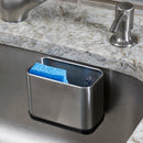 4 of 4:Home Basics Stainless Steel Sponge Holder with Suction Cups, Silver 