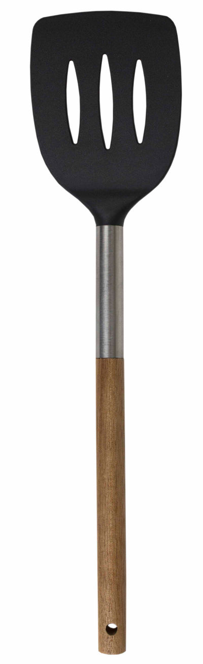 1 of 3:Spatule ajourée en caoutchouc résistant aux rayures Home Basics Winchester Collection, naturel 