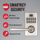 5 of 6:Kwikset SmartCode 917 Residential Electronic Lever Deadbolt Lock, Black 