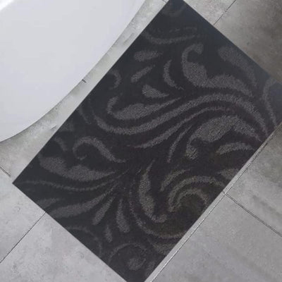 11 of 23:Manchester Scroll Design Non-Slip Soft Bath Rug, 18x30 Inches 