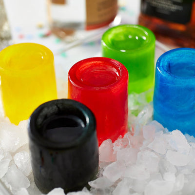 3 of 4:Wilton 8-Cavity Round Shot Glass Silicone Ice Mold, Green 