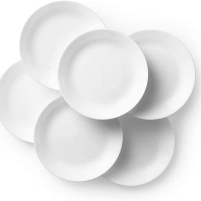 1 of 5:Ensemble d'assiettes blanches Corelle Winter Frost, 26,7 cm, 6 pièces 