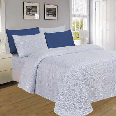 2 of 12:PREMIUS Premium Modern Dash 4 & 6 Piece Microfiber Printed Wrinkle-Free Sheet Set 
