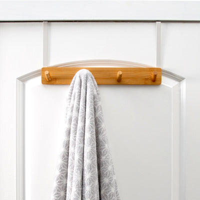 2 of 4:Simplify Bamboo Over the Door 4 Hook in White 