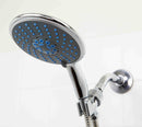 1 of 4:Home Basics Chrome Jumbo Shower Head Massager, 5 Function 