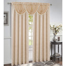 9 of 18:Roxanne Jacquard Rod Pocket Window Panel and Valance Treatment, All Sold Separately 