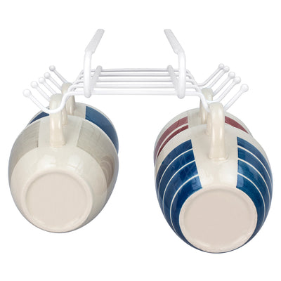 3 of 7:Home Basics Estante para tazas debajo del estante 