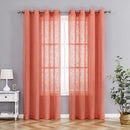 2 of 7:Tranquility Faux Canvas Sheer Grommet Window Panel, 54x84 Inches 