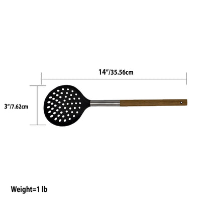 5 of 5:Home Basics Winchester Collection Scratch-Resistant Rubber Skimmer, Natural 