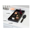 3 of 3:Home Basics Crocodile Plastic Vanity Tray, Black 