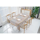 1 of 3:PREMIUS Waterproof PVC Tablecloth, Pink-Blue Overlayed Checkered, 54x12 Inches, Sold by the Foot 