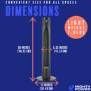 9 of 9:MIGHTY POWER 3 Speed LED Tower Fan With Remote Control, Timer, Night Mode, Black, 38 Inches 