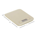 7 of 7:Balance de cuisine numérique Home Basics en acier inoxydable, 5,5 x 7 x 0,75 pouces 