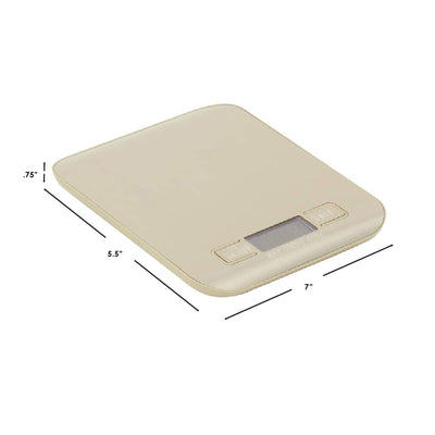 7 of 7:Balance de cuisine numérique Home Basics en acier inoxydable, 5,5 x 7 x 0,75 pouces 