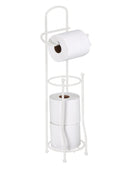 1 of 2:Porte-papier toilette et distributeur Bath Bliss en blanc 