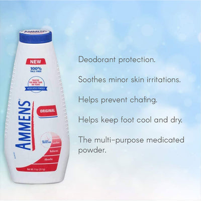 3 of 3:Ammens Original Medicated Powder, Talc Free Formula, 11 Ounces 