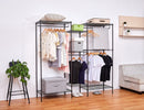 1 of 1:Home Basics Perchero de acero con revestimiento epoxi de 5 niveles, color negro 