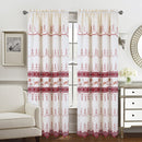 4 of 6:Juliana  Macramé Jacquard Room Darkening Window Curtain Panel with Attached Valance, 55x84 Inches 