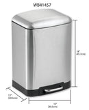 3 of 3:Poubelle à fermeture douce Home Basics de 12 litres 