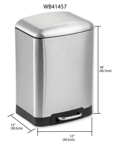 3 of 3:Poubelle à fermeture douce Home Basics de 12 litres 