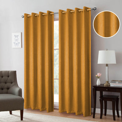 9 of 19:Isla Thermal Room Darkening Grommet Window Panel, 54x84 Inches 