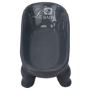 2 of 4:Ensemble d'accessoires de bain en céramique Home Basics Le Bain Paris Tour Eiffel, 4 pièces, gris 
