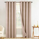 2 of 6:Panneau de fenêtre à œillets ondulés en jacquard Bellisimo, 54 x 84 pouces 
