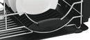2 of 4:Home Basics 2 Tier Deluxe Chrome Dish Rack Drainer, Black, 20x13x10 Inches 