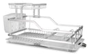 2 of 4:Home Basics Rust-Proof Aluminum 2-Tier Dish Rack, 23.5x13.75x10.75 Inches 