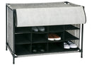 5 of 7:Simplify 16 Compartment Shoe Cubby in Black 