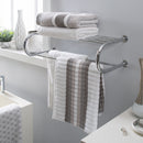 3 of 4:Neu Home Wall Mounted Bath Shelf with Towel Bar in Chrome 