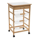 1 of 4:Carro de cocina con cesta y cajones de 3 niveles Neu Home 