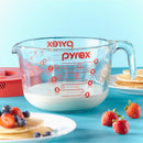 2 of 5:Pyrex Microwave and Oven Safe Glass Measuring Cup Set, 8 Cups 