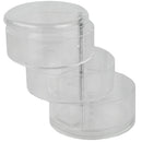 2 of 5:Organiseur de cosmétiques pivotant à 3 niveaux Home Basics en plastique incassable, transparent 
