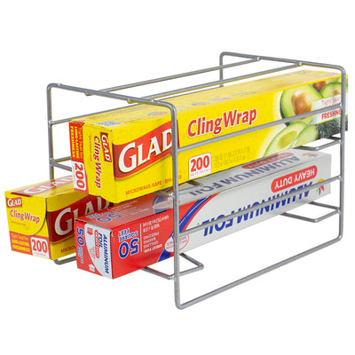 1 of 6:Home Basics Organizador de pie de acero recubierto de vinilo, plateado 