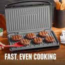 5 of 12:George Foreman 9-Serving Classic Plate Electric Indoor Grill and Panini Press, Gray 