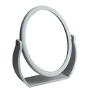 1 of 1:Accueil Détails Miroir de courtoisie pivotant en caoutchouc grossissant 10X en gris 