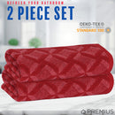 24 of 24:PREMIUS 2 Pack Geo 100% Cotton Yarn Dyed Bath Sheet Towel, 32x64 Inches 