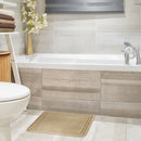6 of 12:Elle Border Soft Non-Slip Memory Foam Bath Mat, 17x24 Inches 