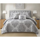 6 of 6:Berlin Palace 5 Piece Damask Design Comforter Set 