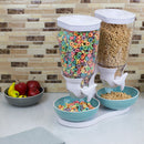 5 of 5:Home Basics Double Cereal Dispenser, White 