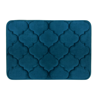 1 of 12:Tapis de bain doux et antidérapant en mousse à mémoire de forme Madison Moroccan, 43 x 61 cm 