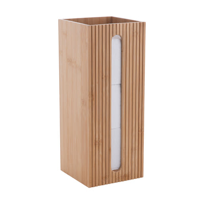 2 of 4:Bath Bliss Square Bamboo Toilet Tissue Reserve 