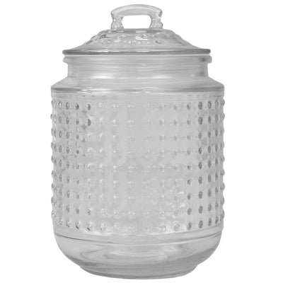 3 of 5:Home Basics Dott 40.5 oz. Glass Canister, (Set of 3), Clear 
